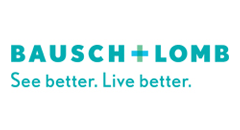 The logo for bausch + lomb says `` see better . live better . ''