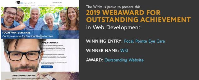Focal Pointe Eye Care Website Recognized By Web Marketing Association
