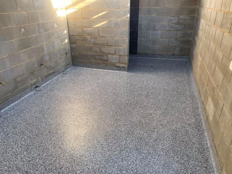 Empty Shower Room — Epoxy Floor Coating in Sarina, QLD