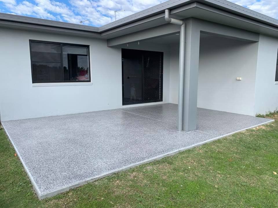 Concrete Driveway — Epoxy Floor Coating in Sarina, QLD