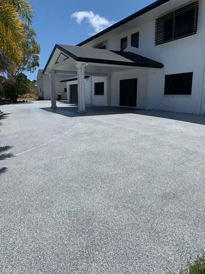 Residential Driveway — Epoxy Floor Coating in Mackay, QLD