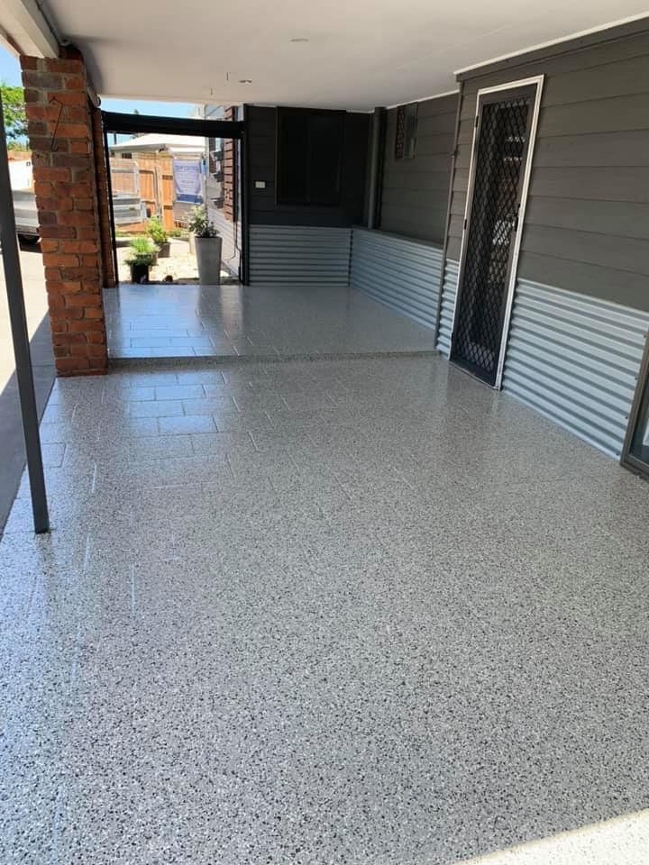 Clean Patio Floors — Epoxy Floor Coating in Moranbah, QLD