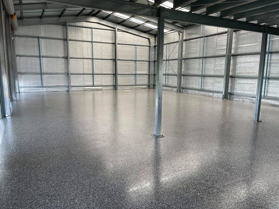 Empty Garage — Epoxy Floor Coating in Mackay, QLD