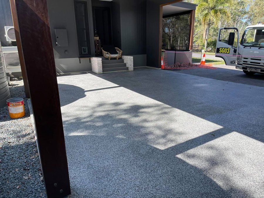 Driveway Cleaning — Epoxy Floor Coating in Mackay, QLD