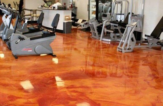 Gym Interior With Equipments — Epoxy Floor Coating in Mackay, QLD
