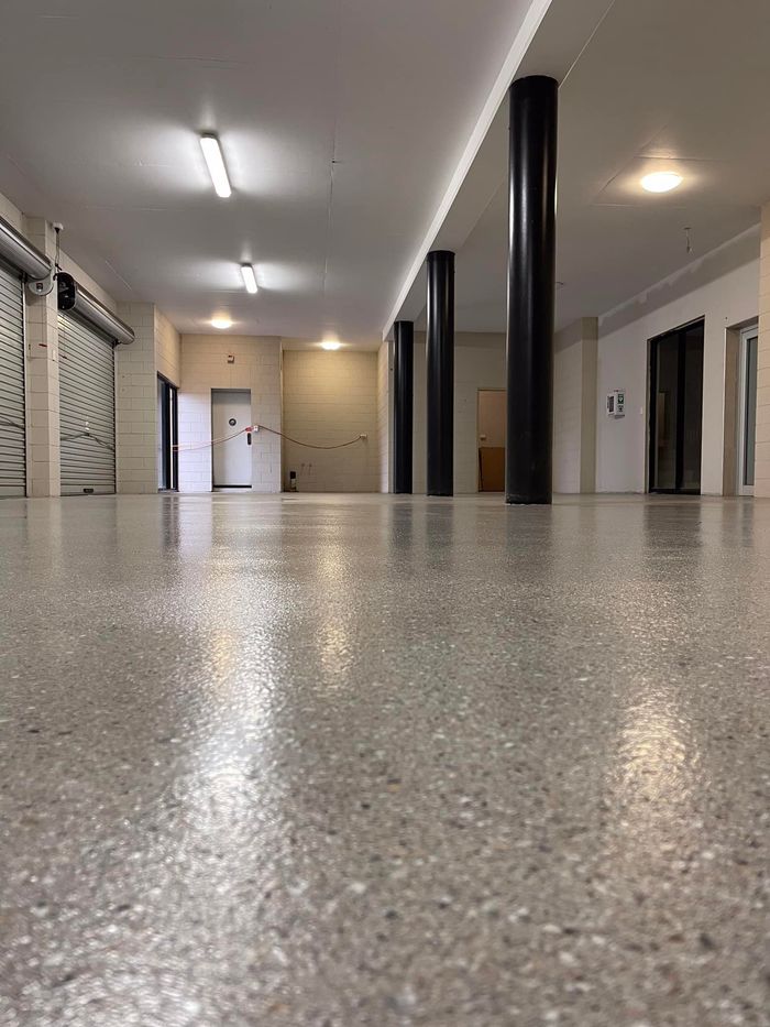 Garage With Epoxy Flooring — Epoxy Floor Coating in Mackay, QLD
