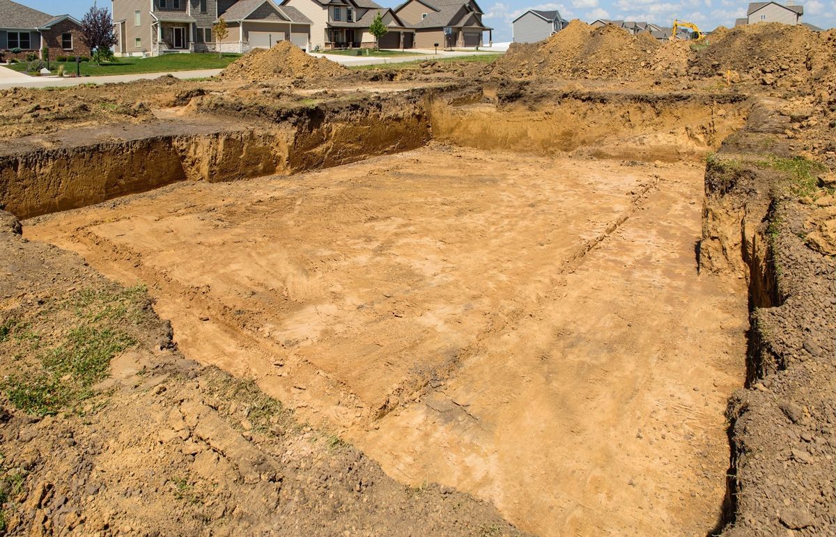 Excavated Foundation for New Home Construction — Franksville, WI — Basement Repair By MC Service, LLC