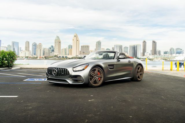 Mercedes AMG GT C Roadster rental in San Diego.