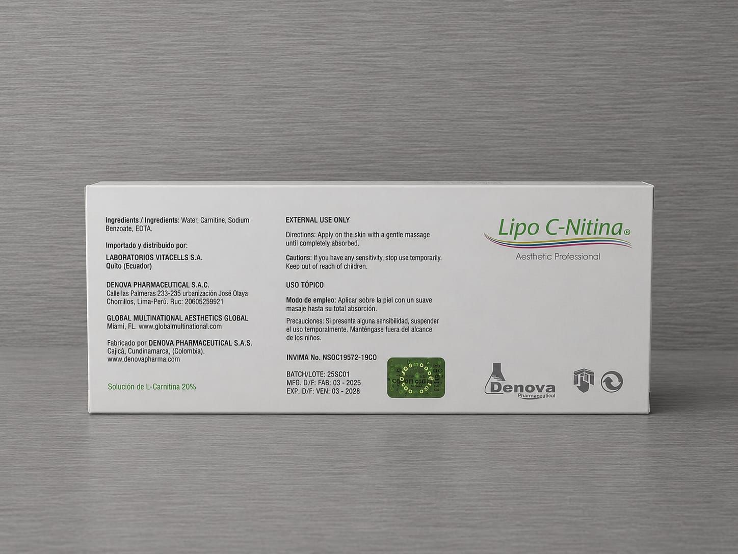 LIPO C-NITINA 20% “EFECTO DEFINICIÓN Y TONIFICACIÓN”