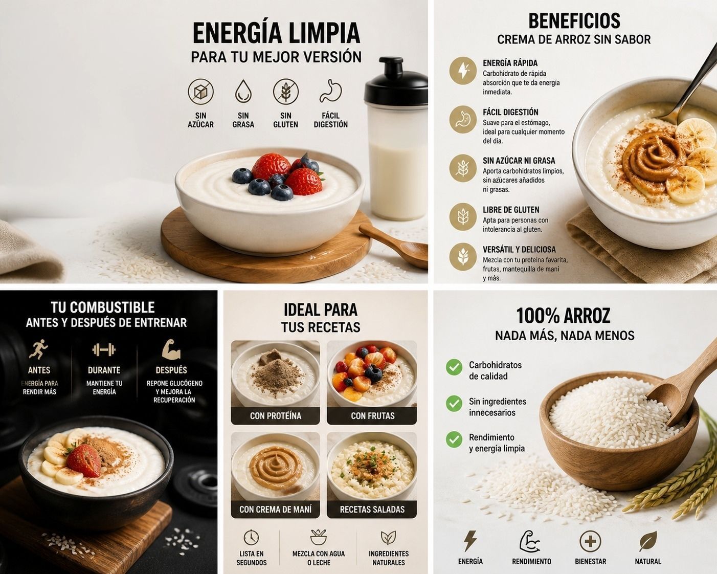 CREMA DE ARROZ SIN SABOR