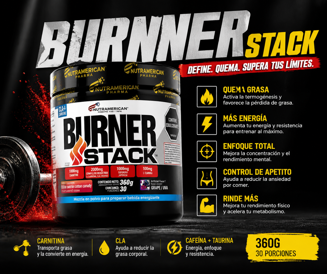 BURNER STACK-NUTRAMERICAN