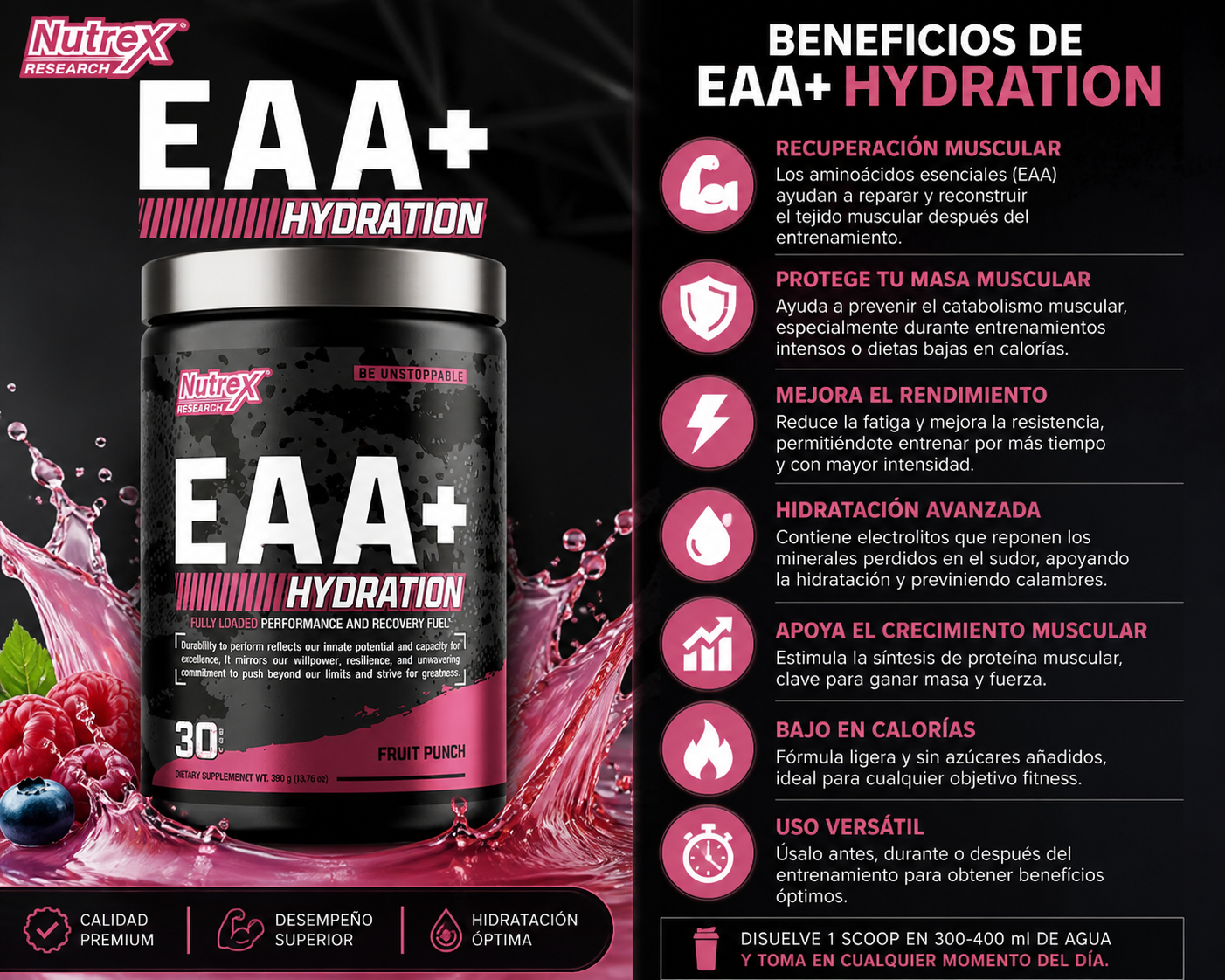 EAA+  HYDRATION NUTREX RESEARCH