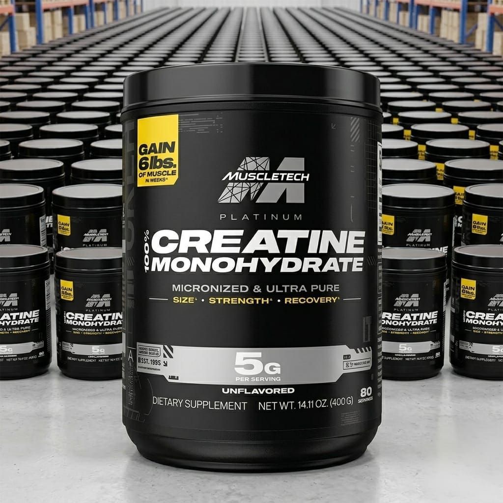 CREATINA MONOHIDRATO DE MUSCLETECH X 80 SERVICIOS