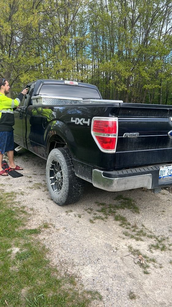 jake unlocking a trucks door