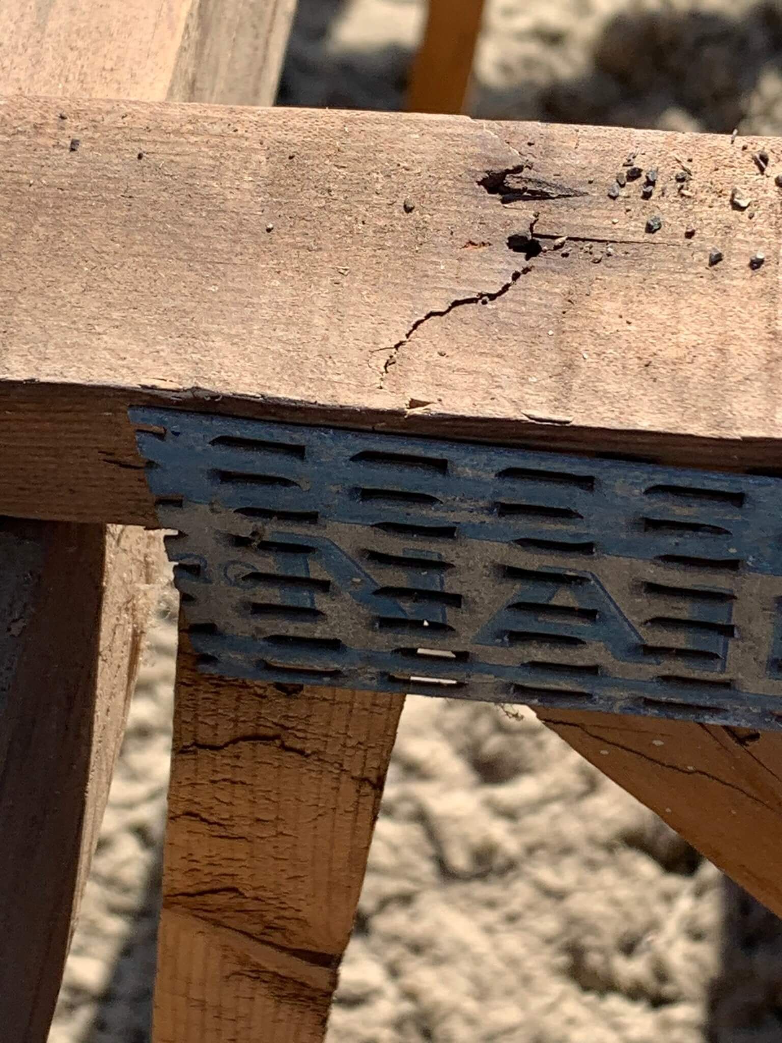 Roof trusses on manufactured home are breaking.