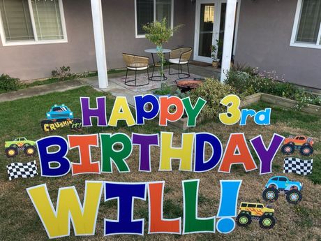 kids birthday Yard signs West Palm