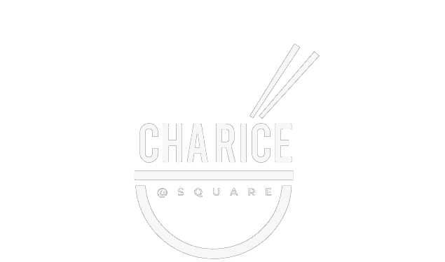 Charice Square restaurant logo image in color white