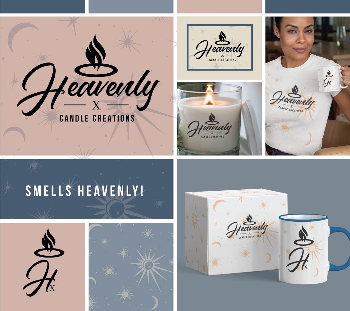 a collage of images for heavenly candle creations