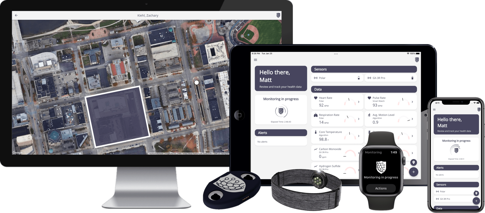 SafeGuard platforms and wearable sensors.
