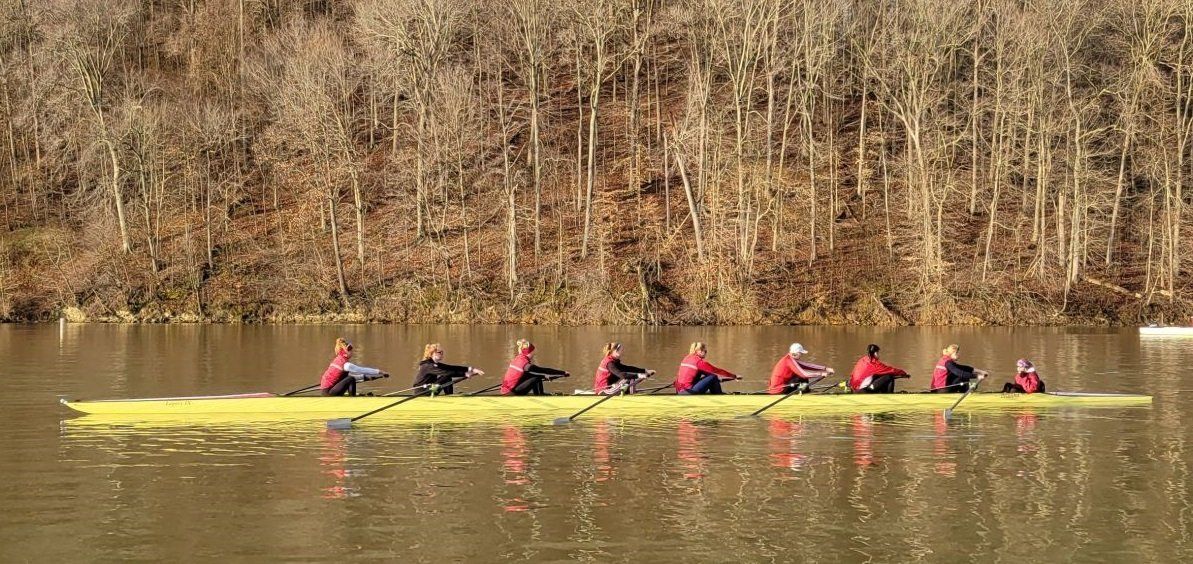 Indiana University Varsity Women's Rowing Team Practice