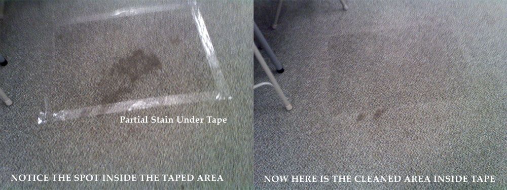 carpet stain before and after