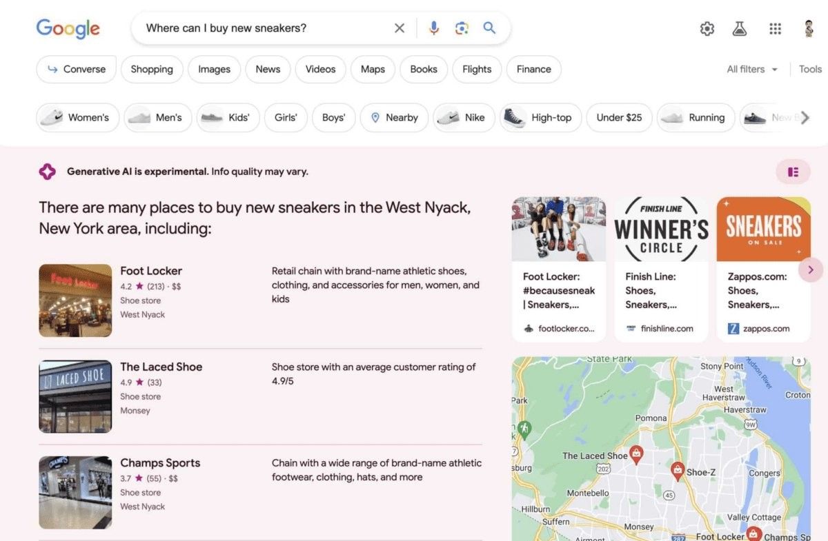 google search generative experience