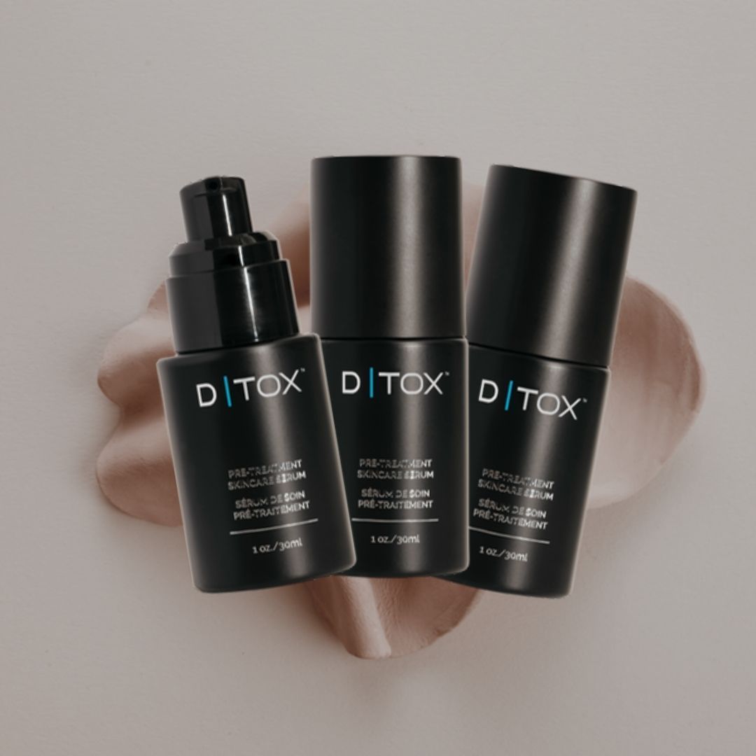 Three bottles of ditox are sitting next to each other