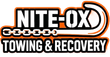 NITE-OX TOWING & RECOVERY logo with orange and white text, chain and tow hook.