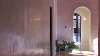Hallway in adobe home