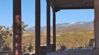 View of Santa Fe from porch