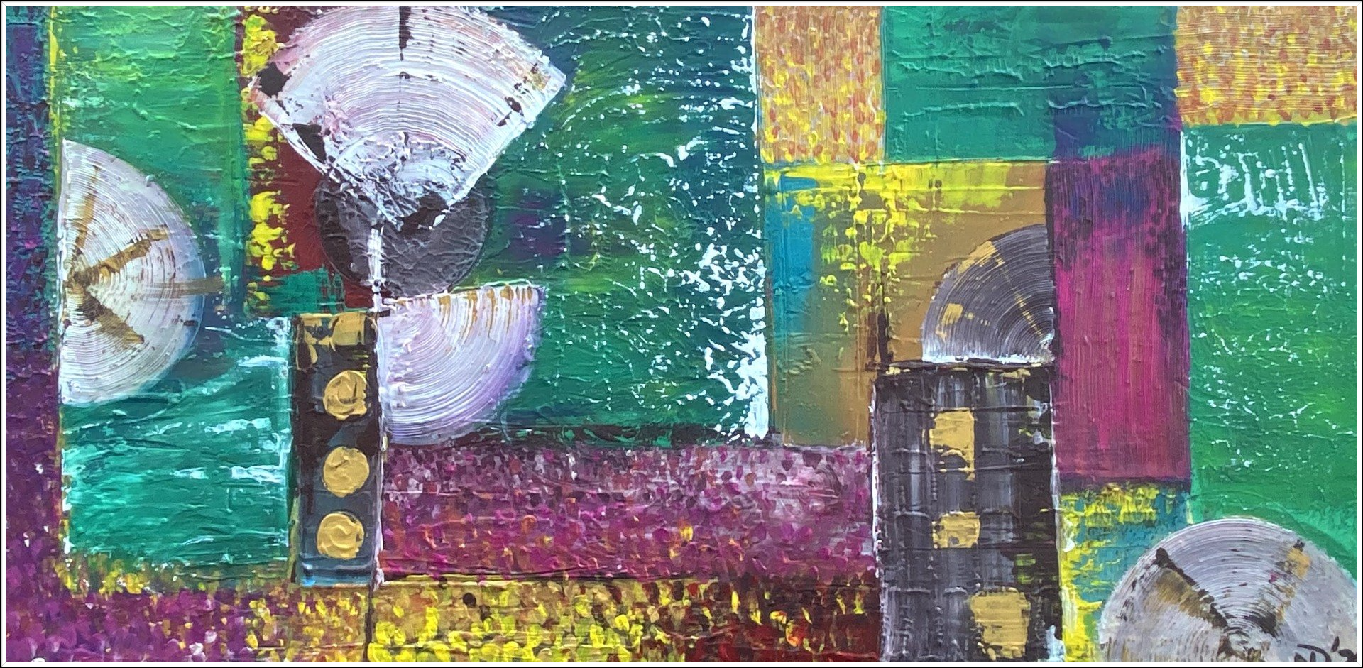 Holland - die typischen Mühlen in einem Meer aus Tulpen - 100x50x1,6 cm