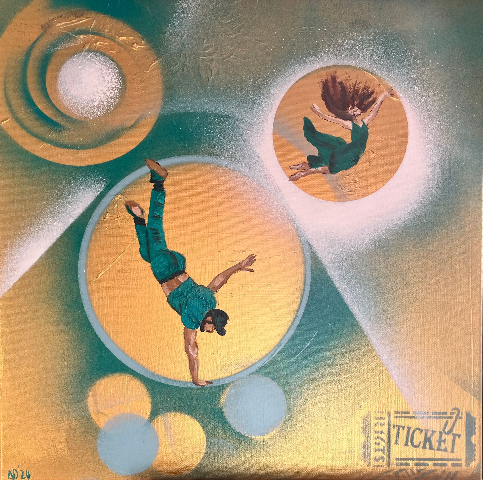 Showticket I - Serie Move meets illusions.
Kauf dir dein Showticket!
40x40x1,5 cm inkl. Rahmen