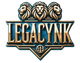 A logo for legacynk with three lions on it