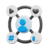 It is a 3d rendering of a social media icon.