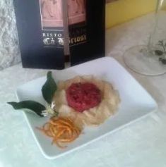 carpaccio di carne salata con sedano rapa