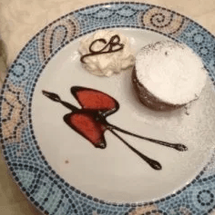 Tortino caldo con cuore di cioccolato