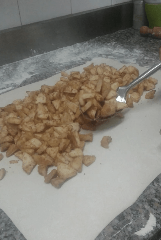 farcitura dello strudel di mele del Trentino