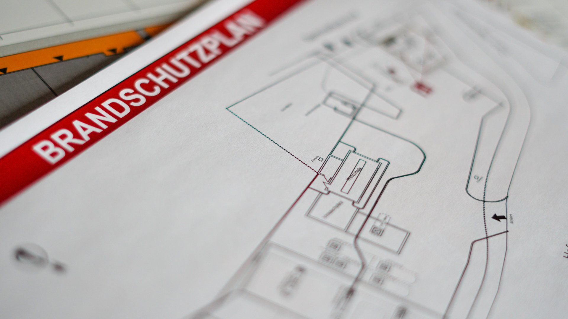Brandschutzplan mit Fluchtwegen