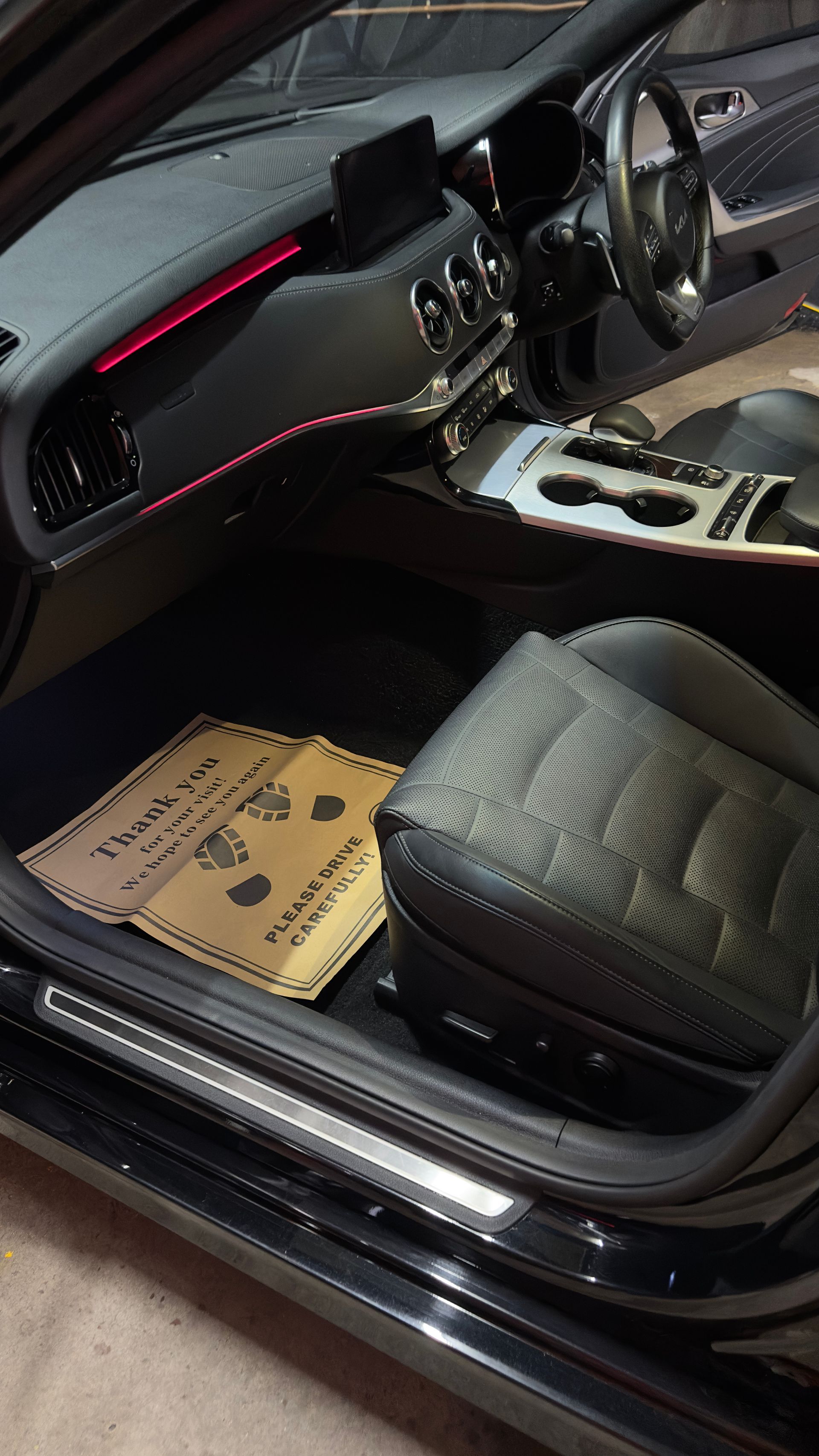 The Interior of a Black Luxury Car — Mobile Club Cars Cairns in Babinda, QLD