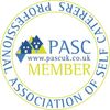 A logo for the pasc professional association of self catering