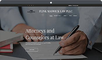 Screenshot of Flink Maswick Law Website