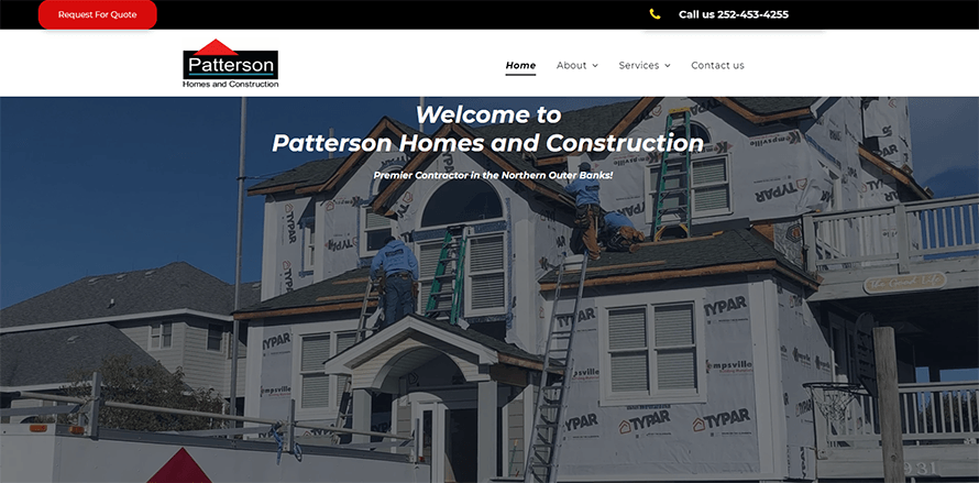 Patterson Homes and Construction company replacing siding,