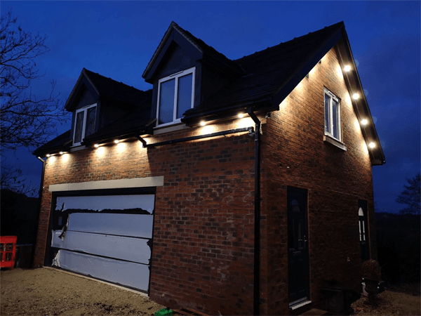 outdoor lighting on property