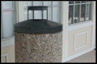 concrete Trash Receptacles