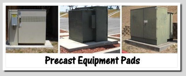 concrete equipment pads