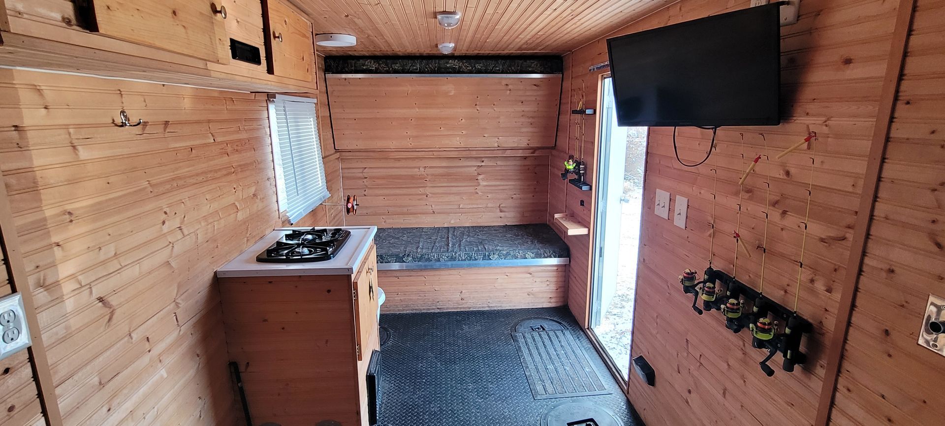 Ice fishing houses to rent on Lake Minnetonka, MN