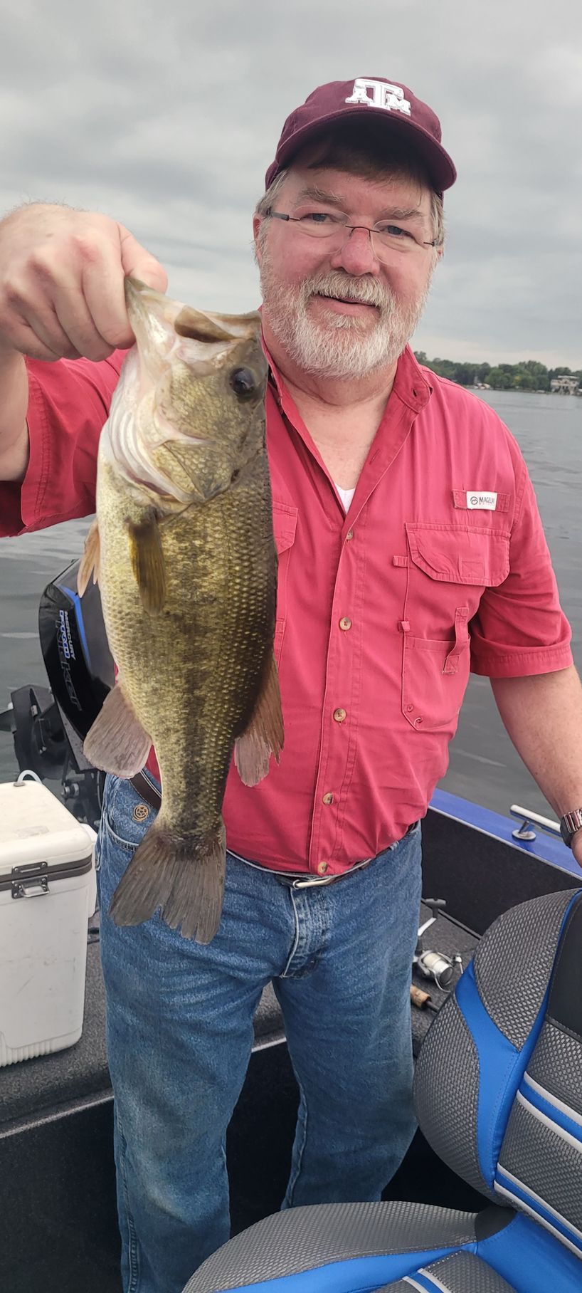 nice largemouth bass caught on Lake Minnetonka MN