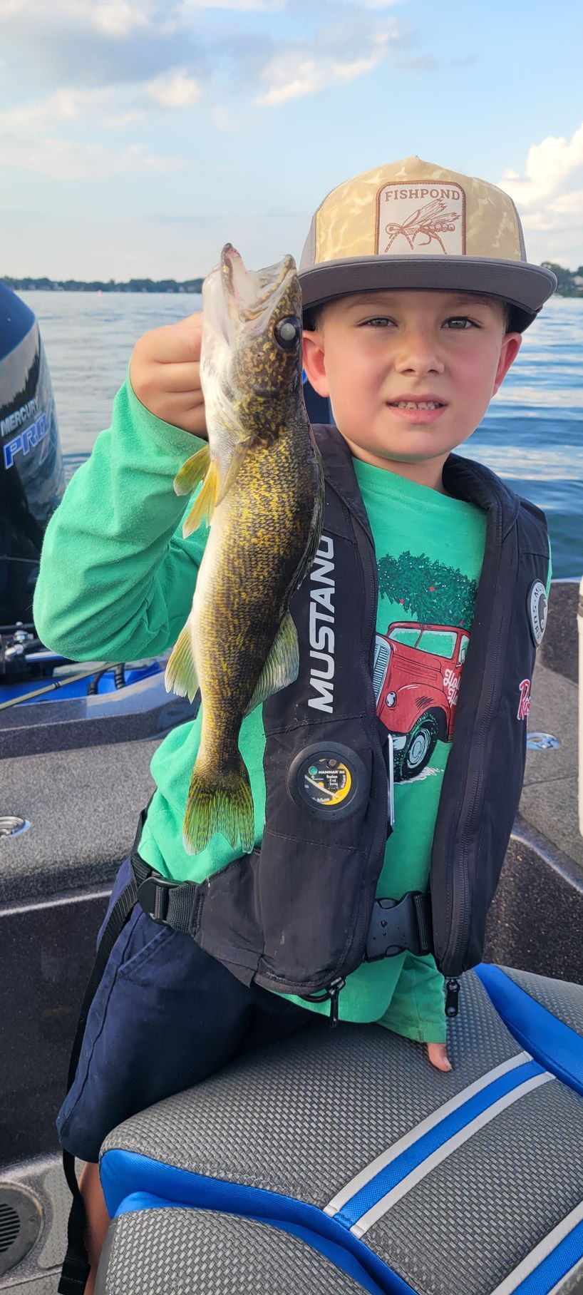 Lake Minnetonka walleye kid fishing