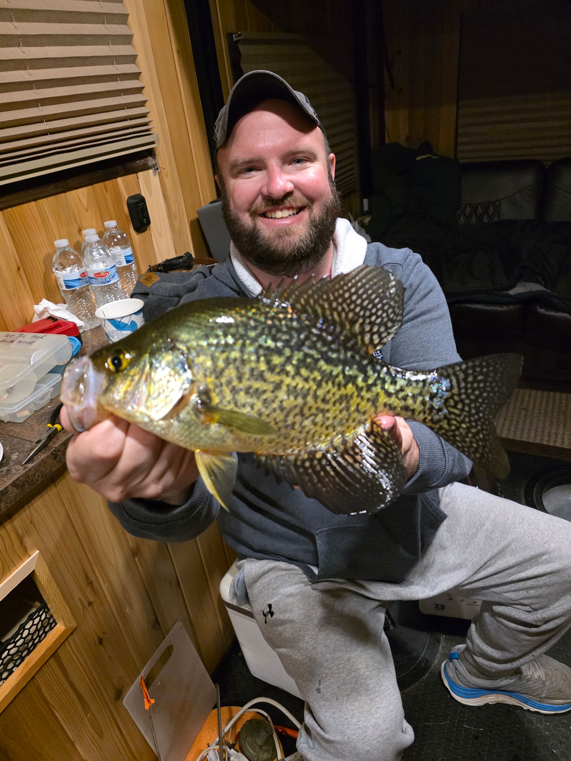 The crappies have been nice size.
