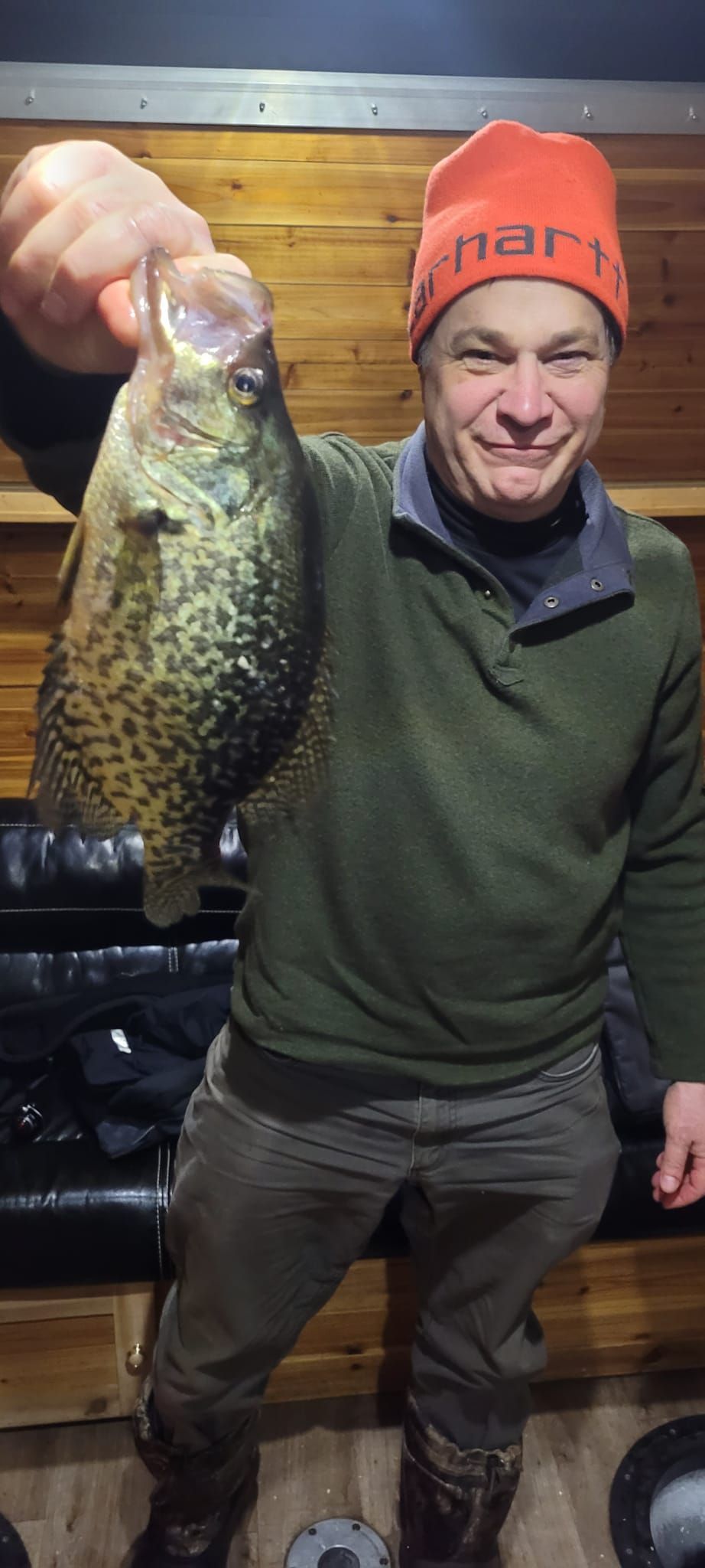 crappie ice fishing house rental Lake Minnetonka